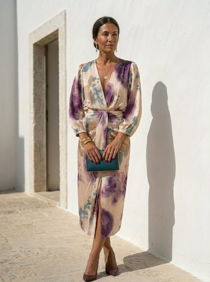 Vestido Magda – Frescura Mediterránea + Pendientes de REGALO
