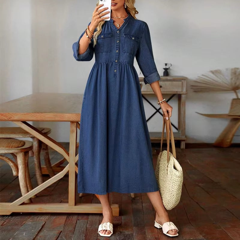 Vestido Texano Elena | Silueta Perfecta