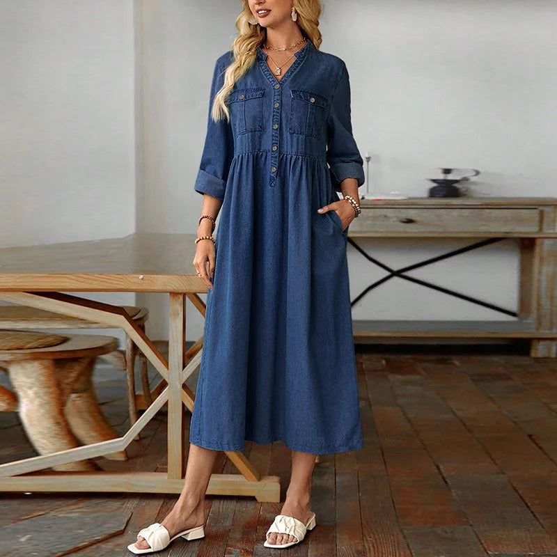 Vestido Texano Elena | Silueta Perfecta